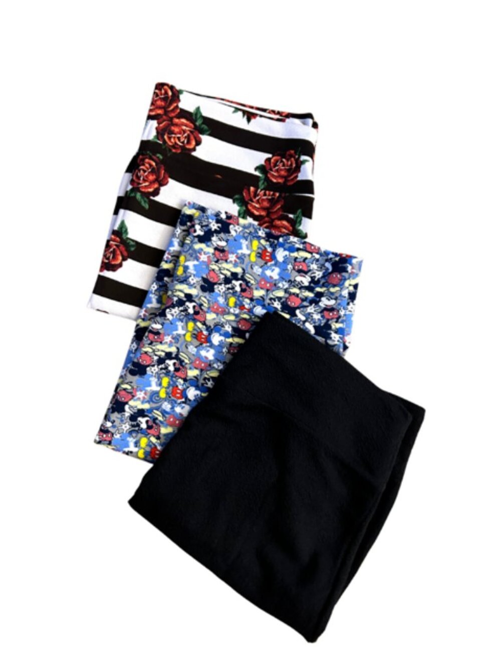 Lularoe Cassie Bundle 2XL (Floral, Mickey, Black)